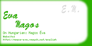 eva magos business card