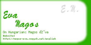 eva magos business card